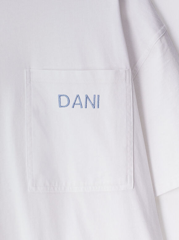 T-Shirt En Coton Personnalisable, Blanc, hi-res