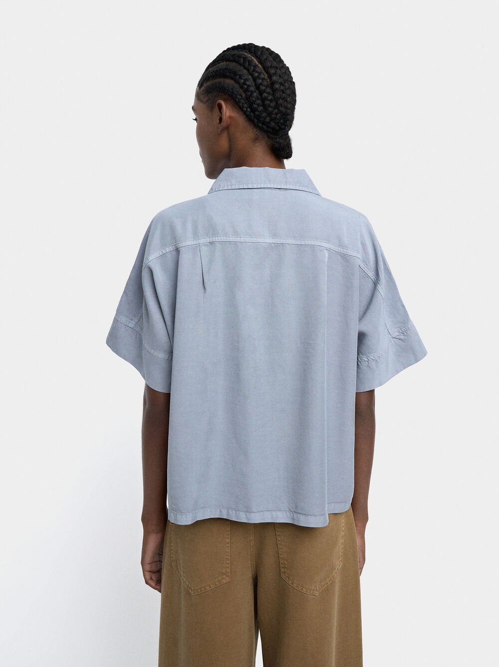 Shirt with zipper closure 100% lyocell