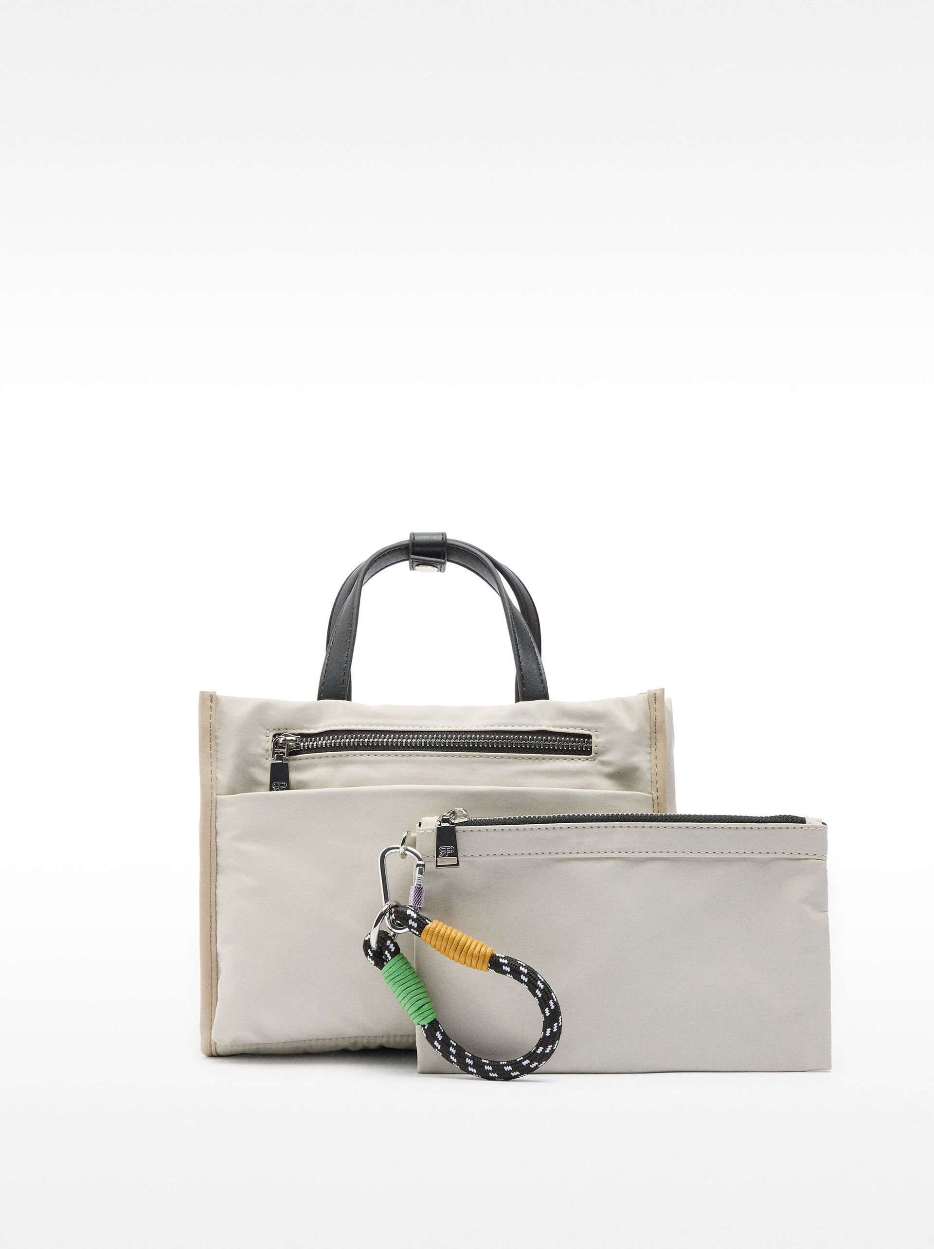 Bolso tote de nylon S image number 1.0