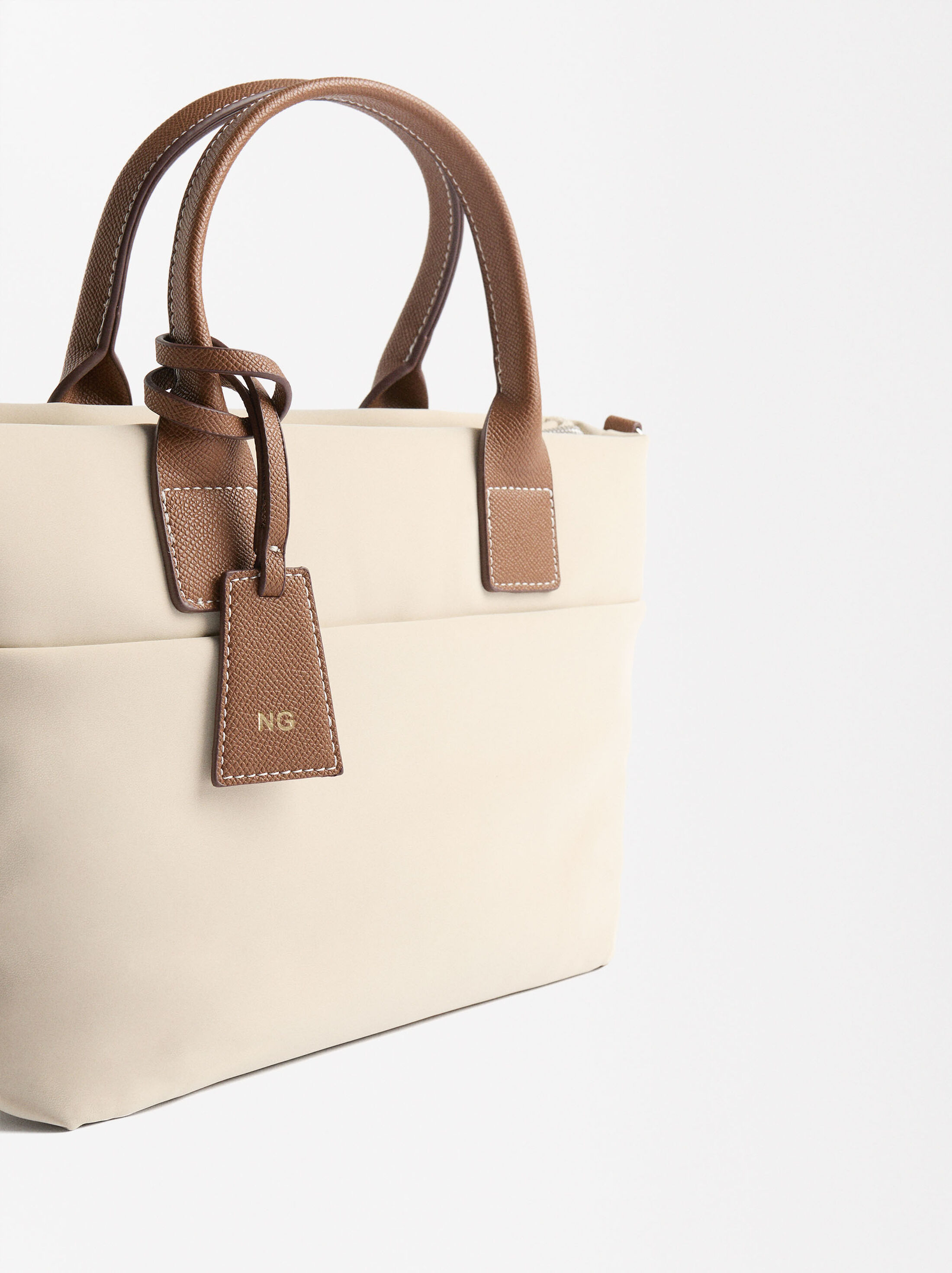 Tote bag with soft texture L image number 1.0