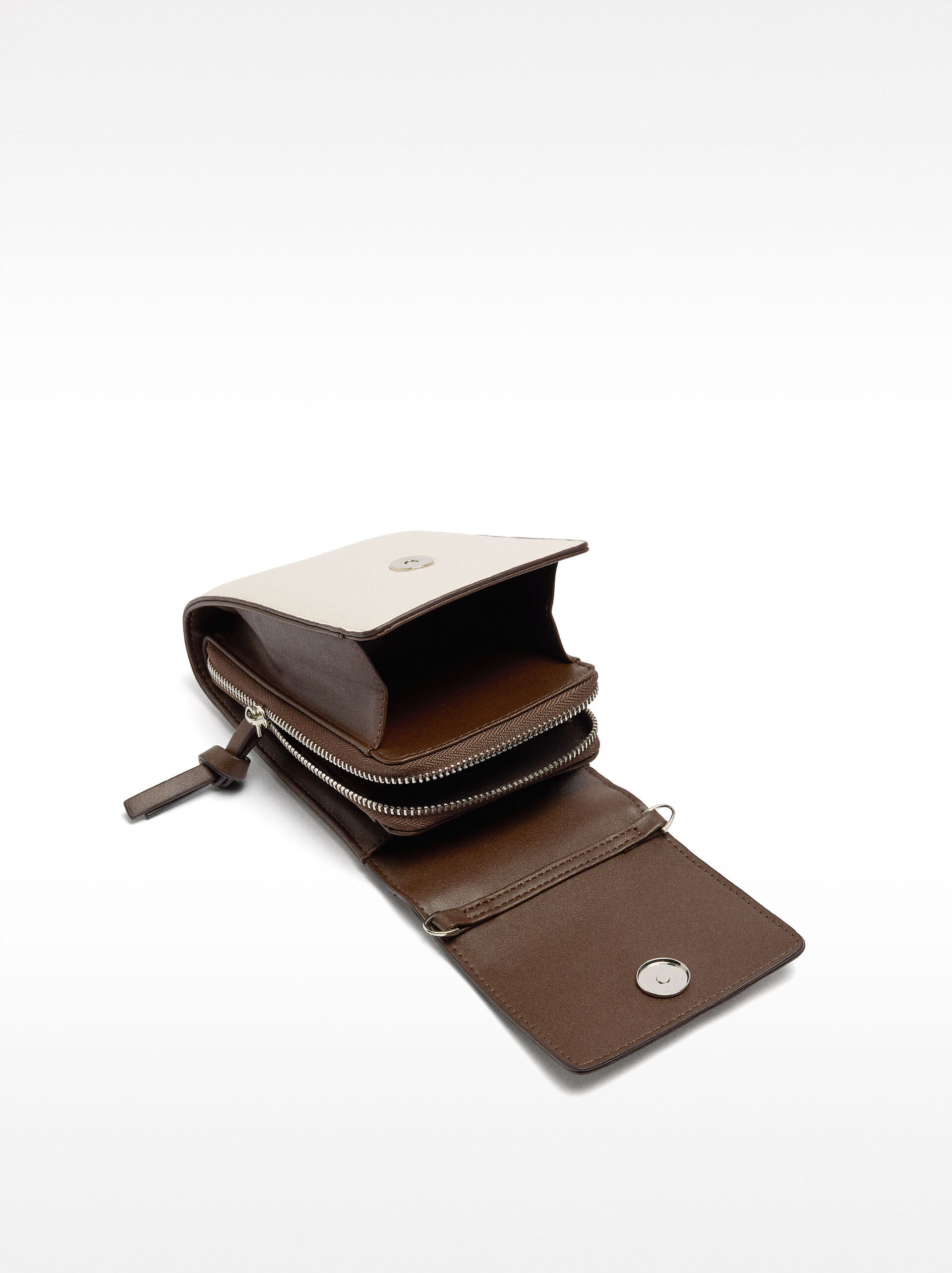 Phone bag with flap closure image number 4.0