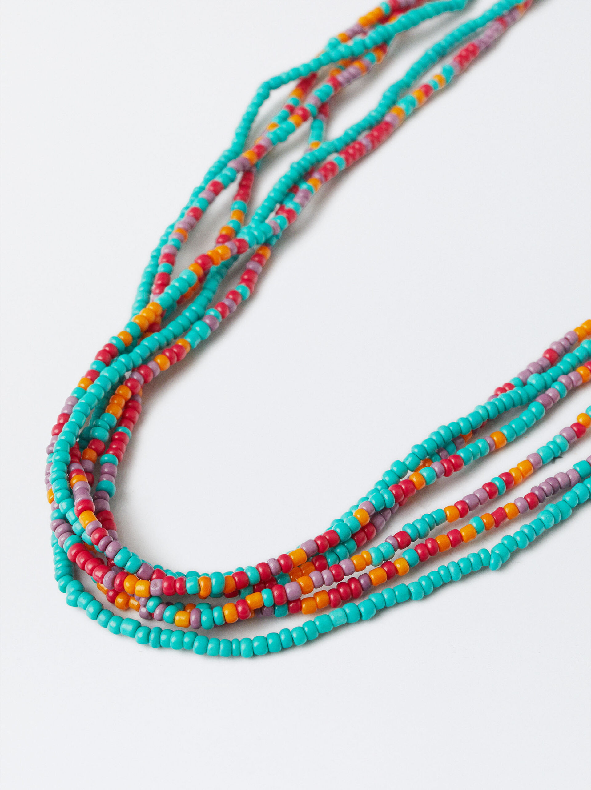 Multicoloured Necklace With Beads image number 2.0