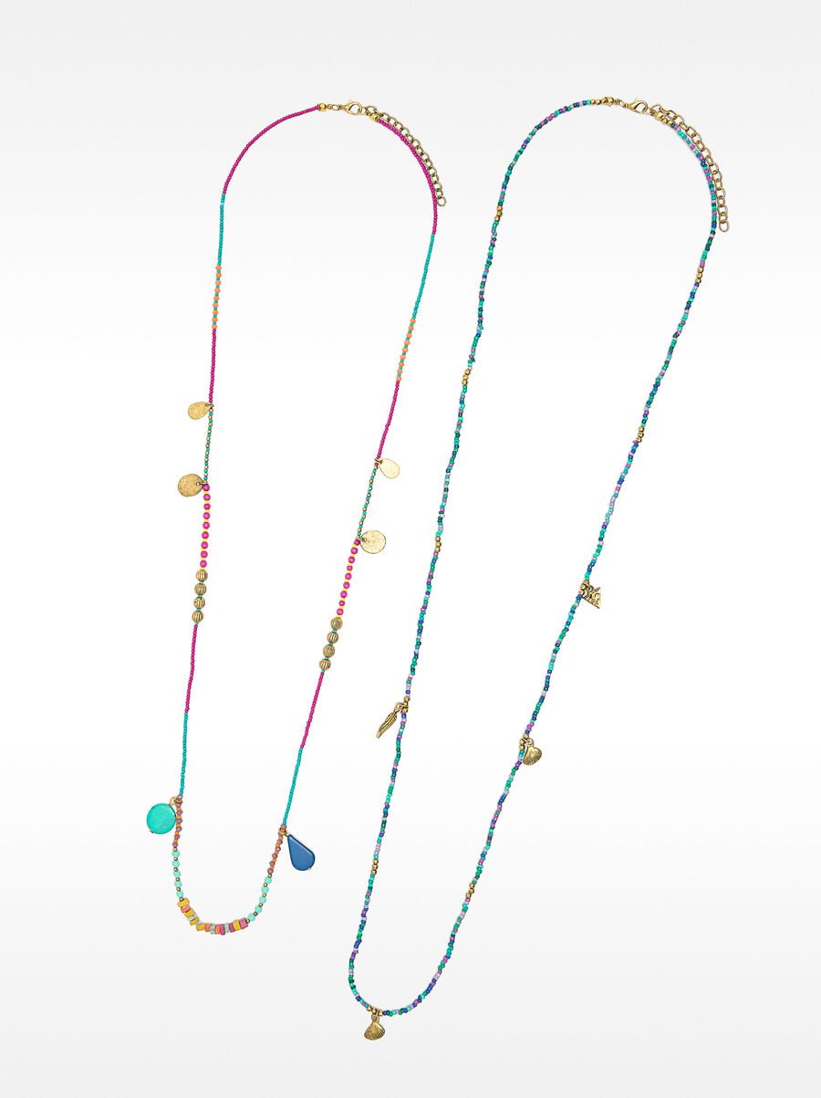 Set de collares con abalorios y charms