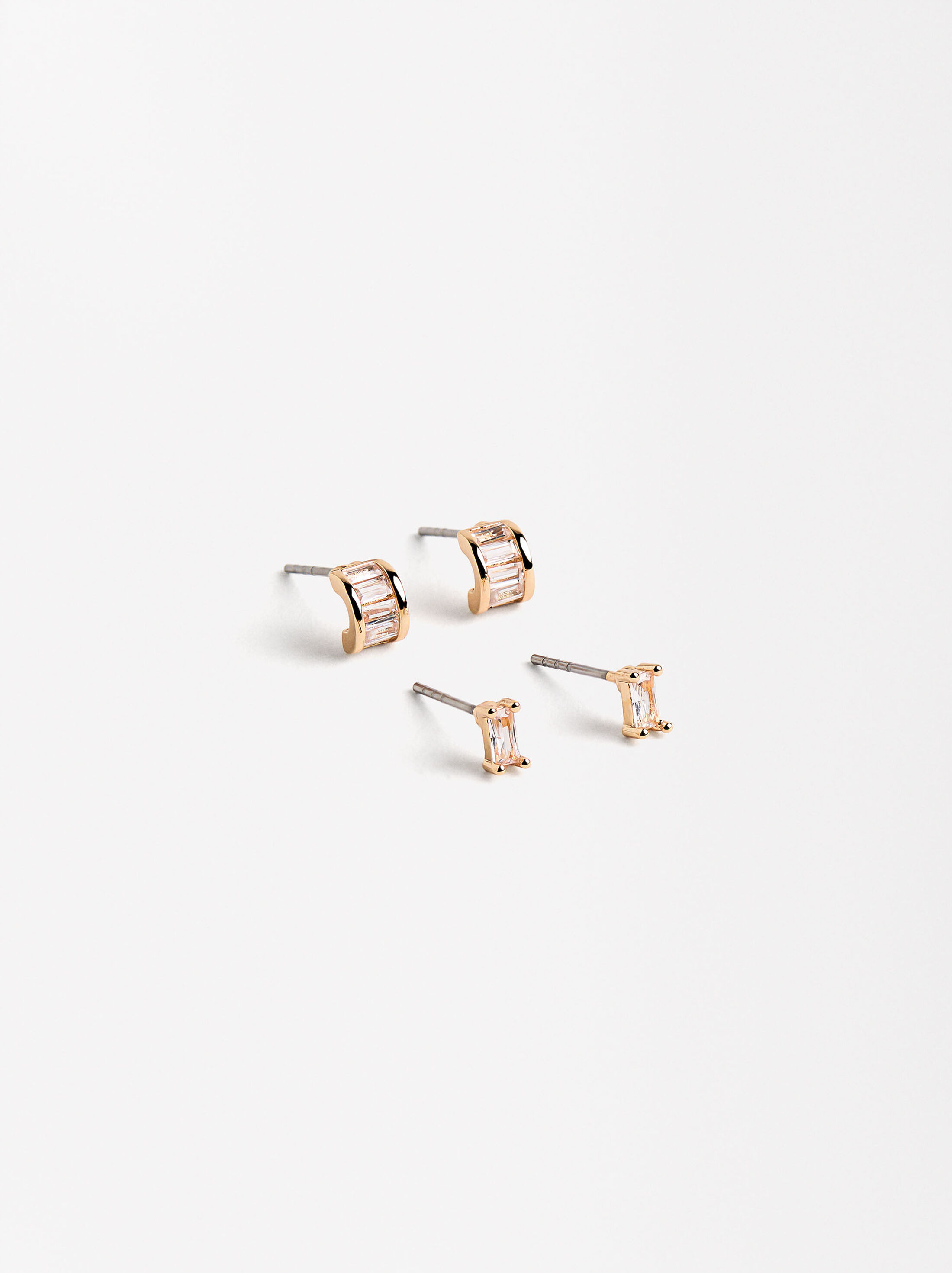 Set de pendientes con circonitas image number 0.0
