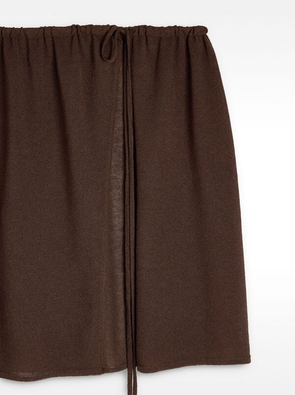 Short jersey skirt