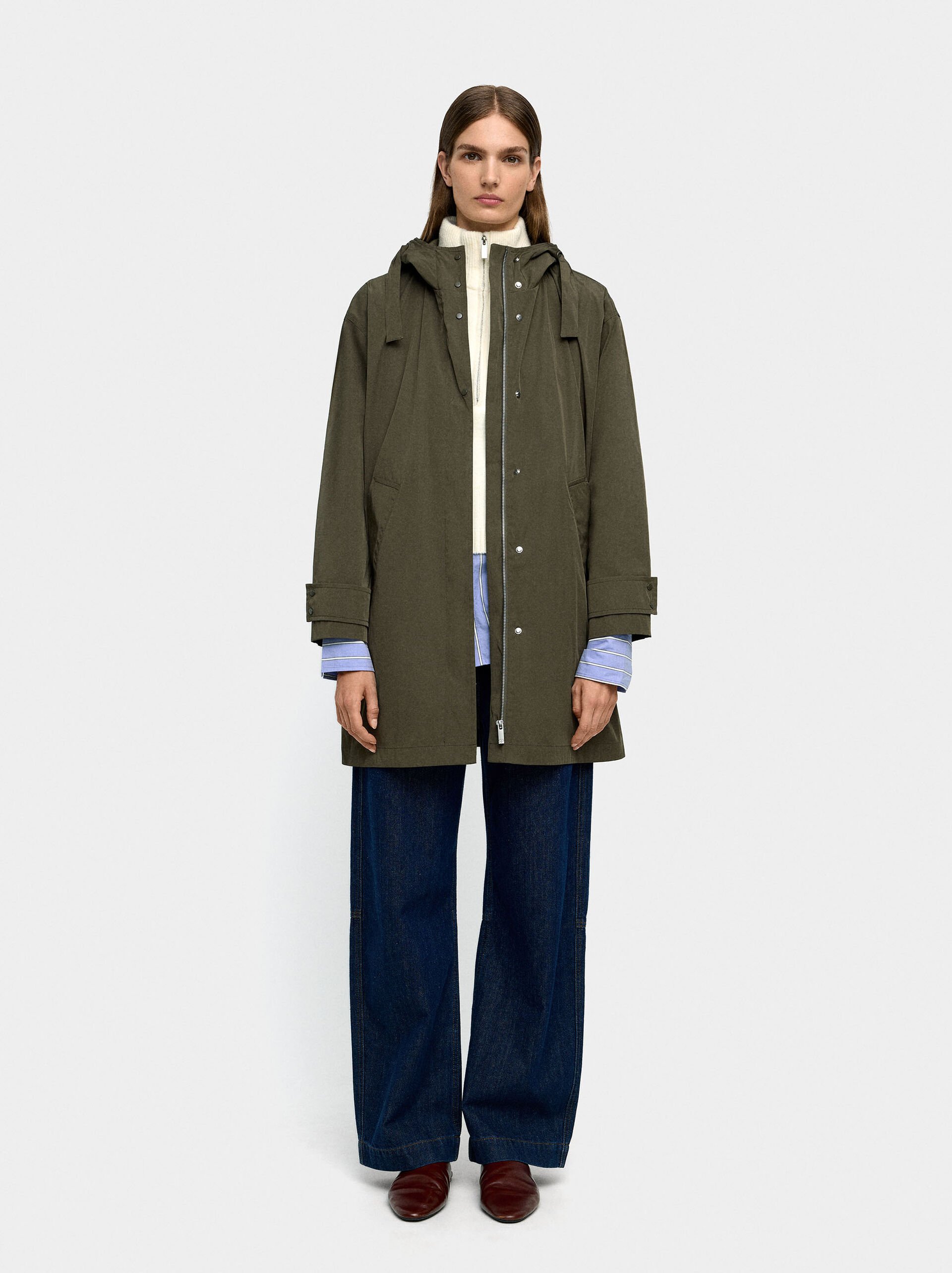 Light parka with hood image number 1.0