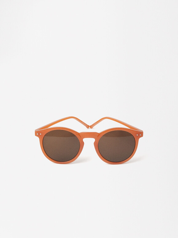 Gafas De Sol Redondas , Naranja, hi-res