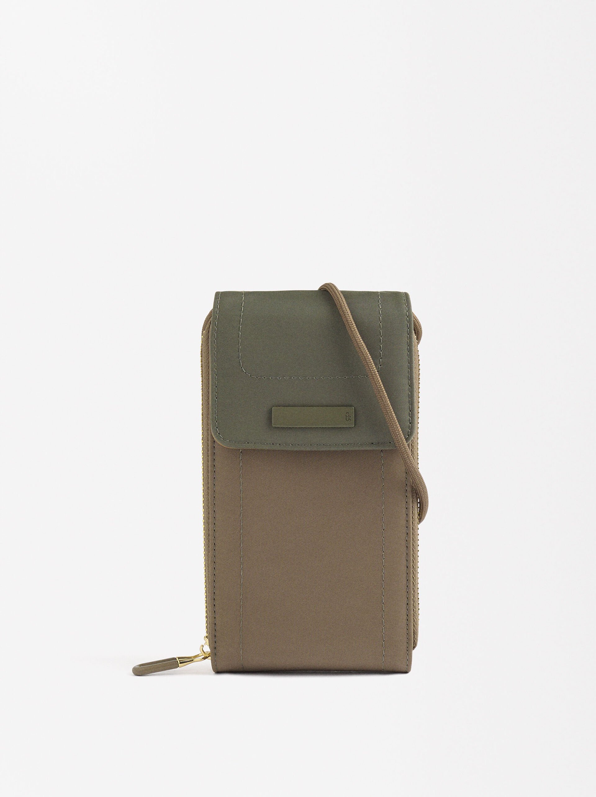 Nylon color block phone pouch image number 0.0