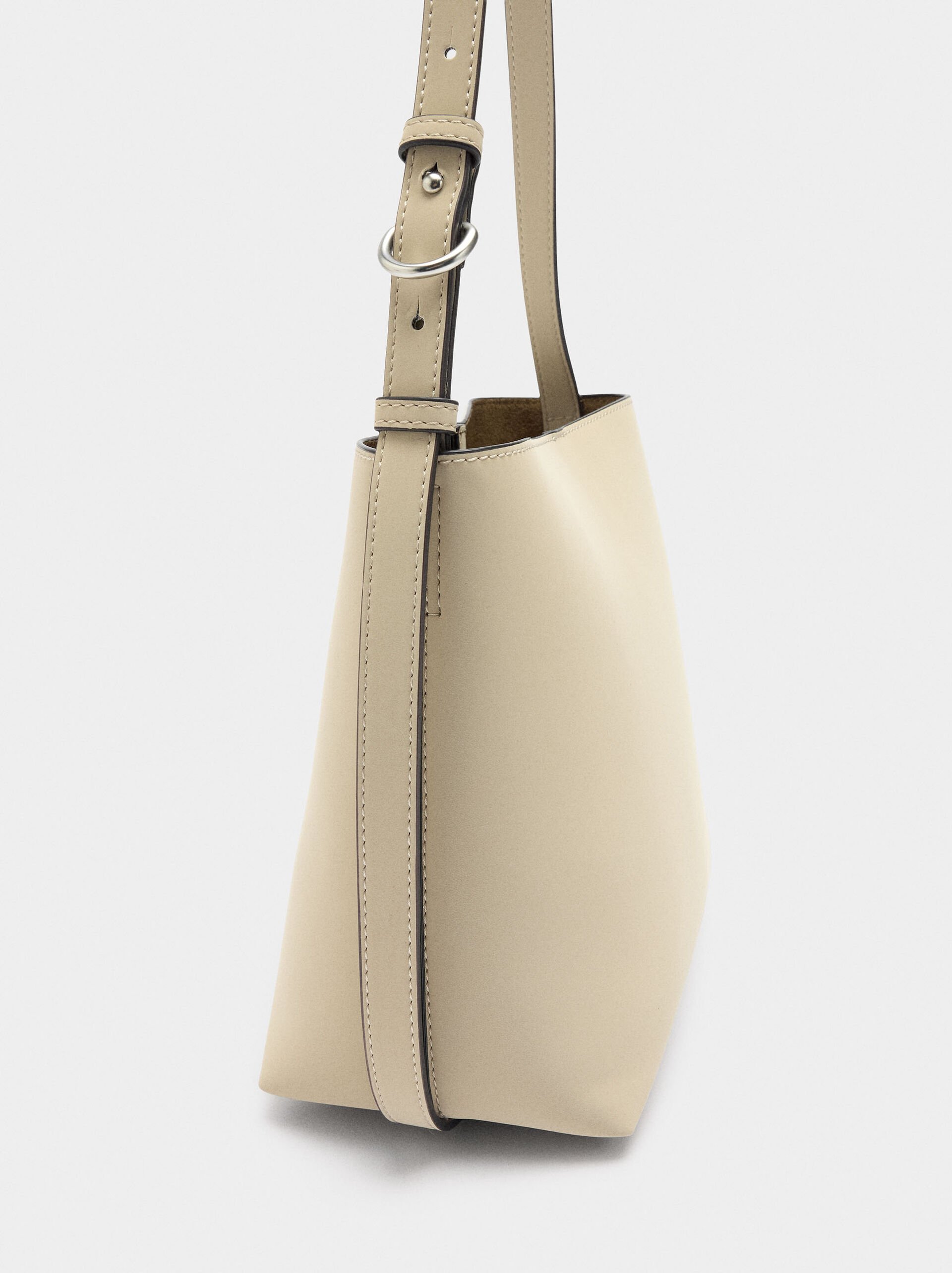 Shoulder bag with soft texture image number 2.0