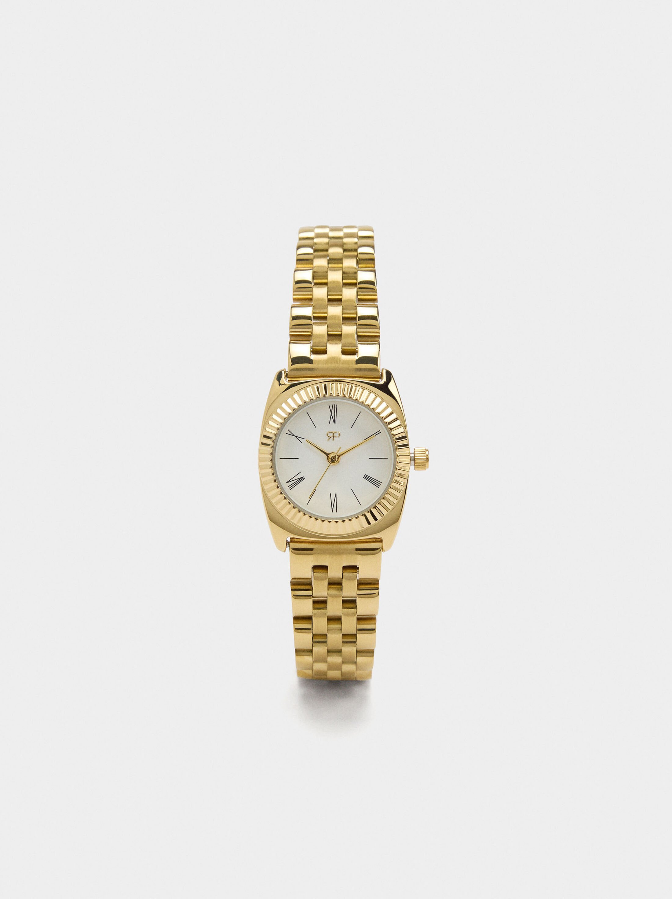 Watch with stainless steel wristband image number 0.0