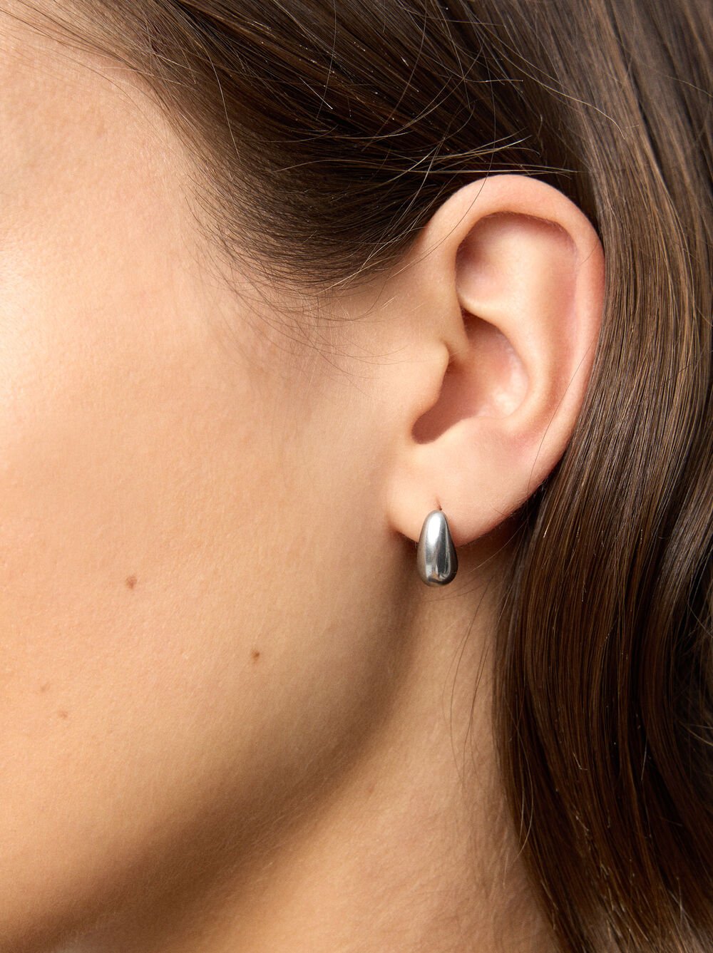 Short drop earrings - stainless steel