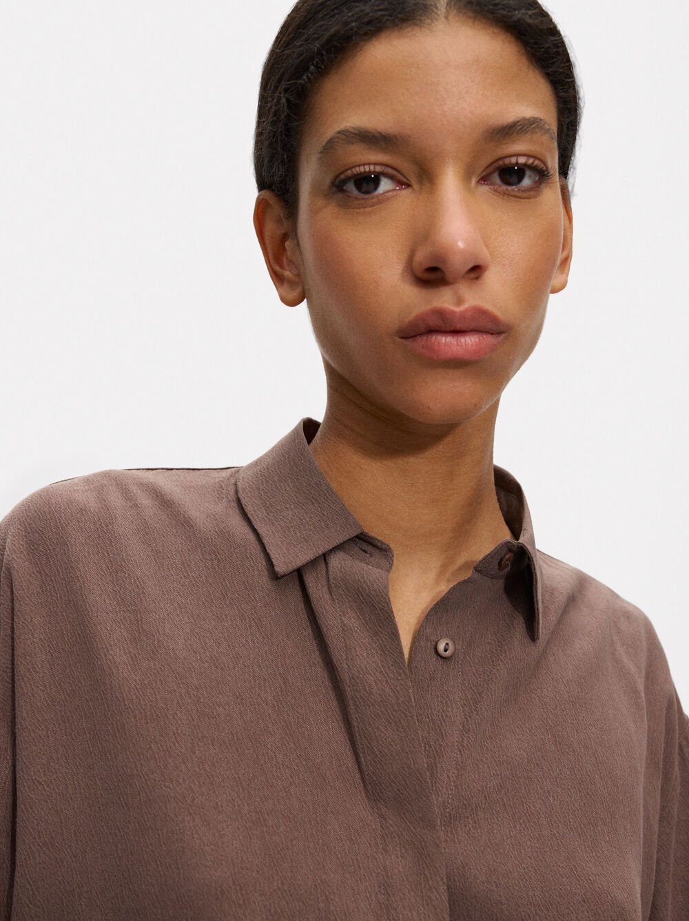 Camicia fluida con bottoni