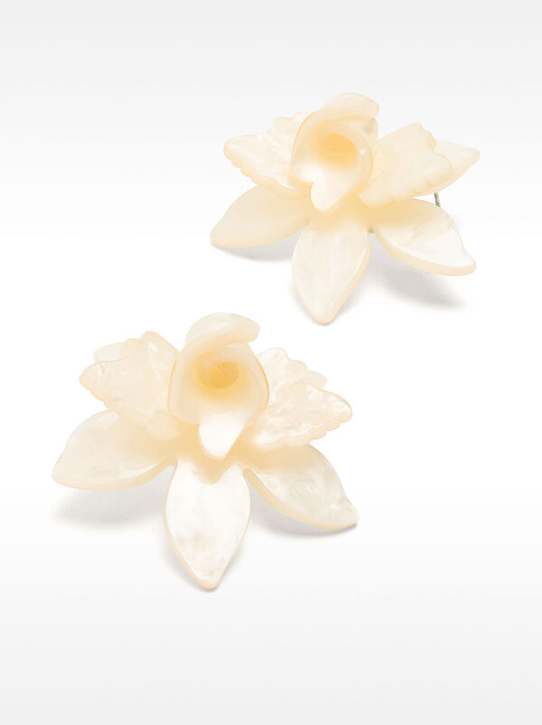 Maxi flower hoop earrings