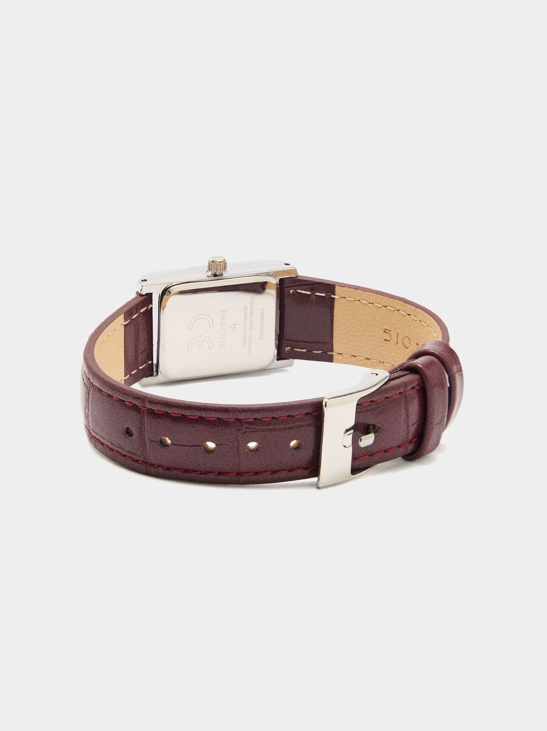 Watch with animal-engraved bracelet image number 3.0