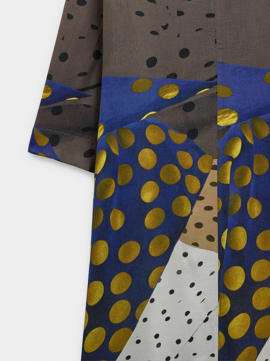 Vestido largo estampado