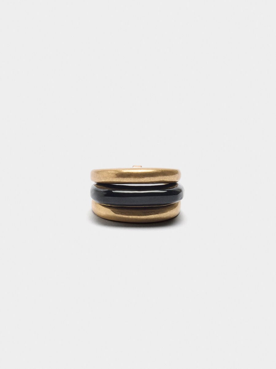 Anillo triple liso