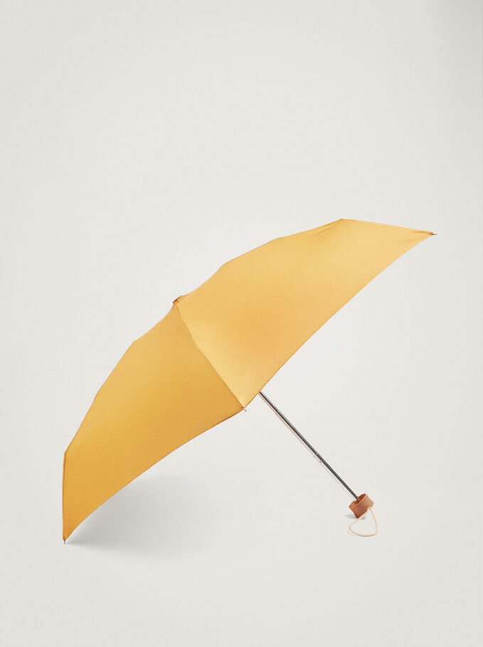 Small Folding Umbrella, Golden, hi-res