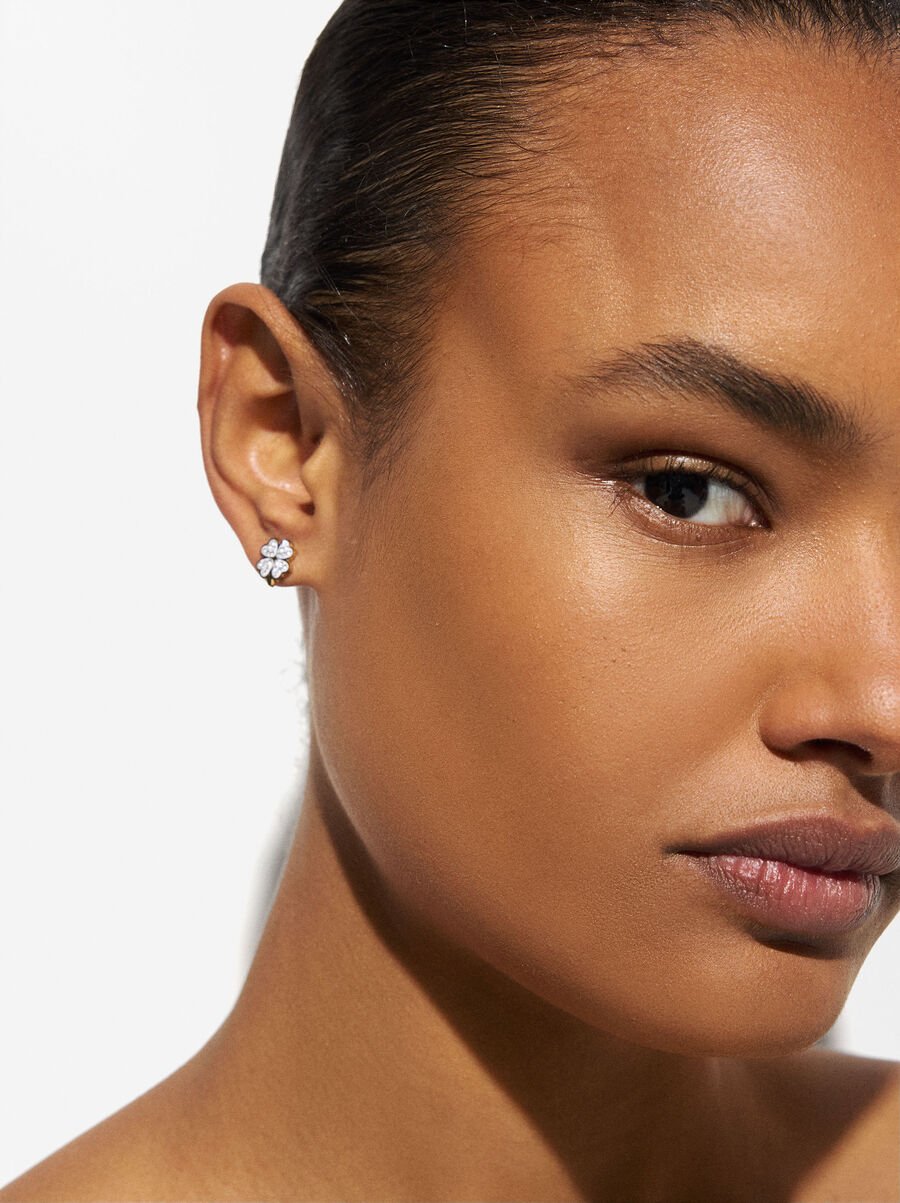 Clover earrings - stainless steel 