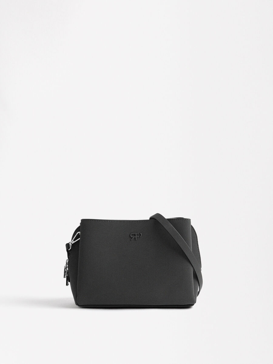 Crossbody-Tasche mit Samt-Effekt