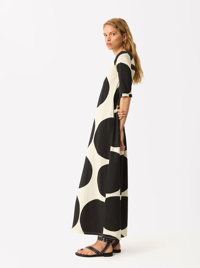 Online Exclusive - Printed Long Dress image number 2.0