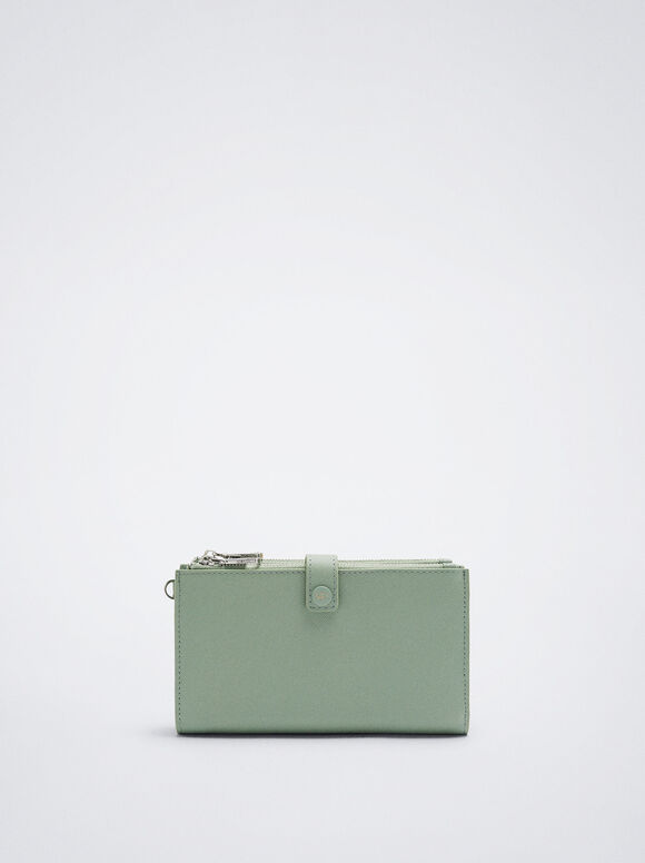 Cartera Con Bolso Para Móvil, Verde, hi-res