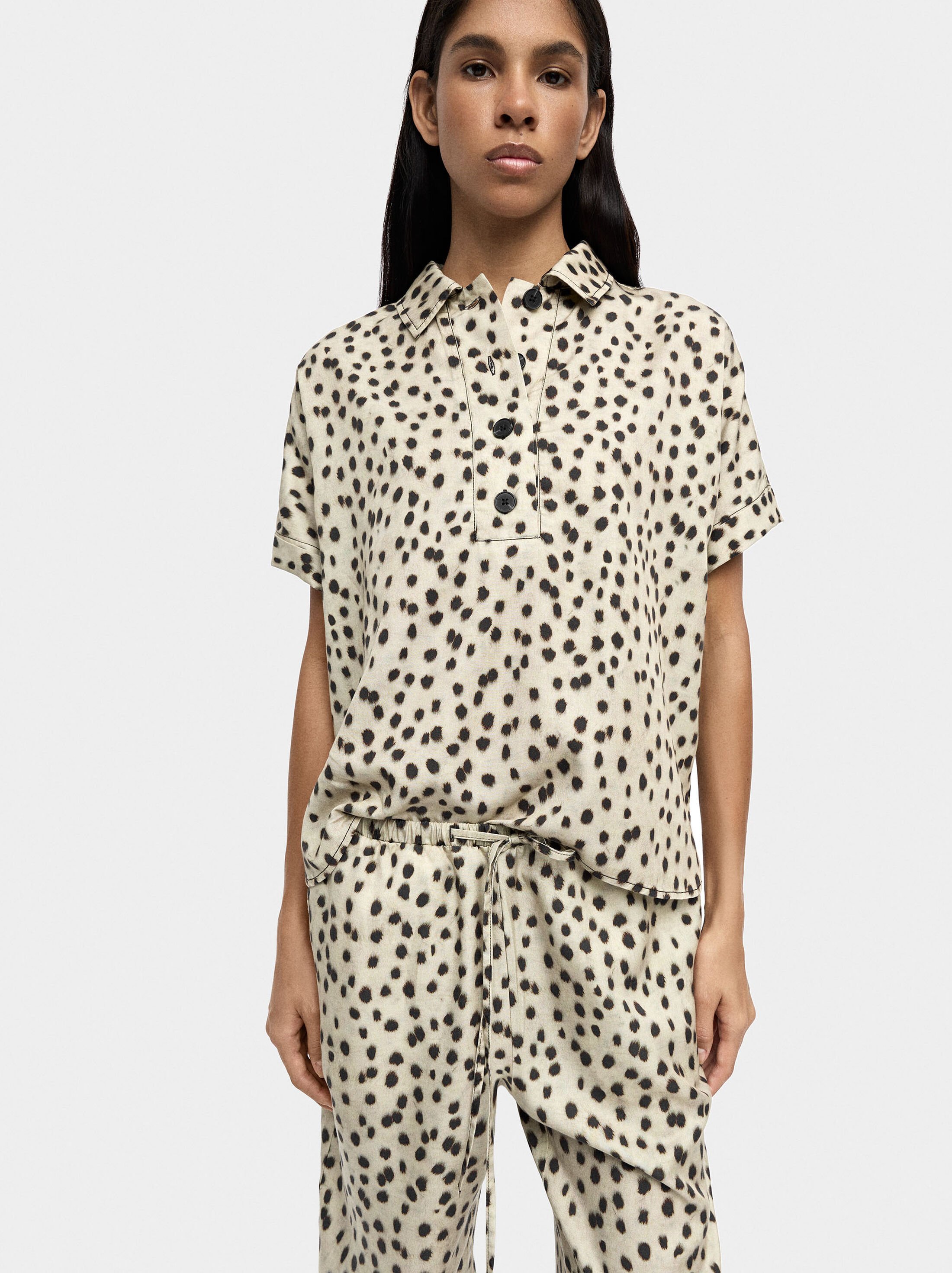 Printed shirt 100% lyocell image number 0.0