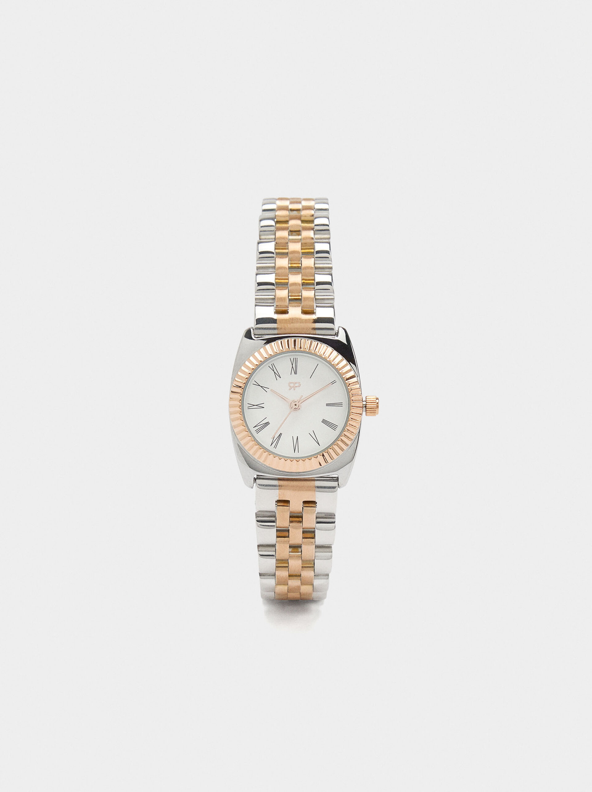 Watch with stainless steel wristband image number 0.0