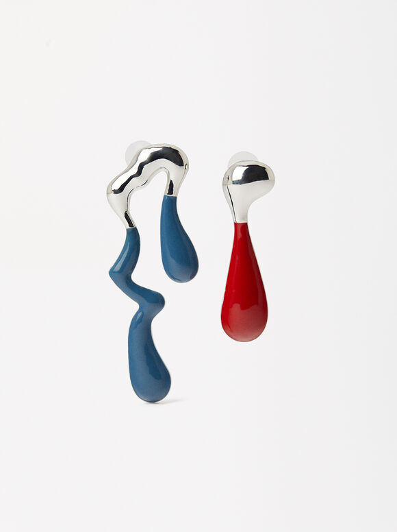 Online Exclusive - Boucles D'Oreilles Asymétriques, Multicolore, hi-res