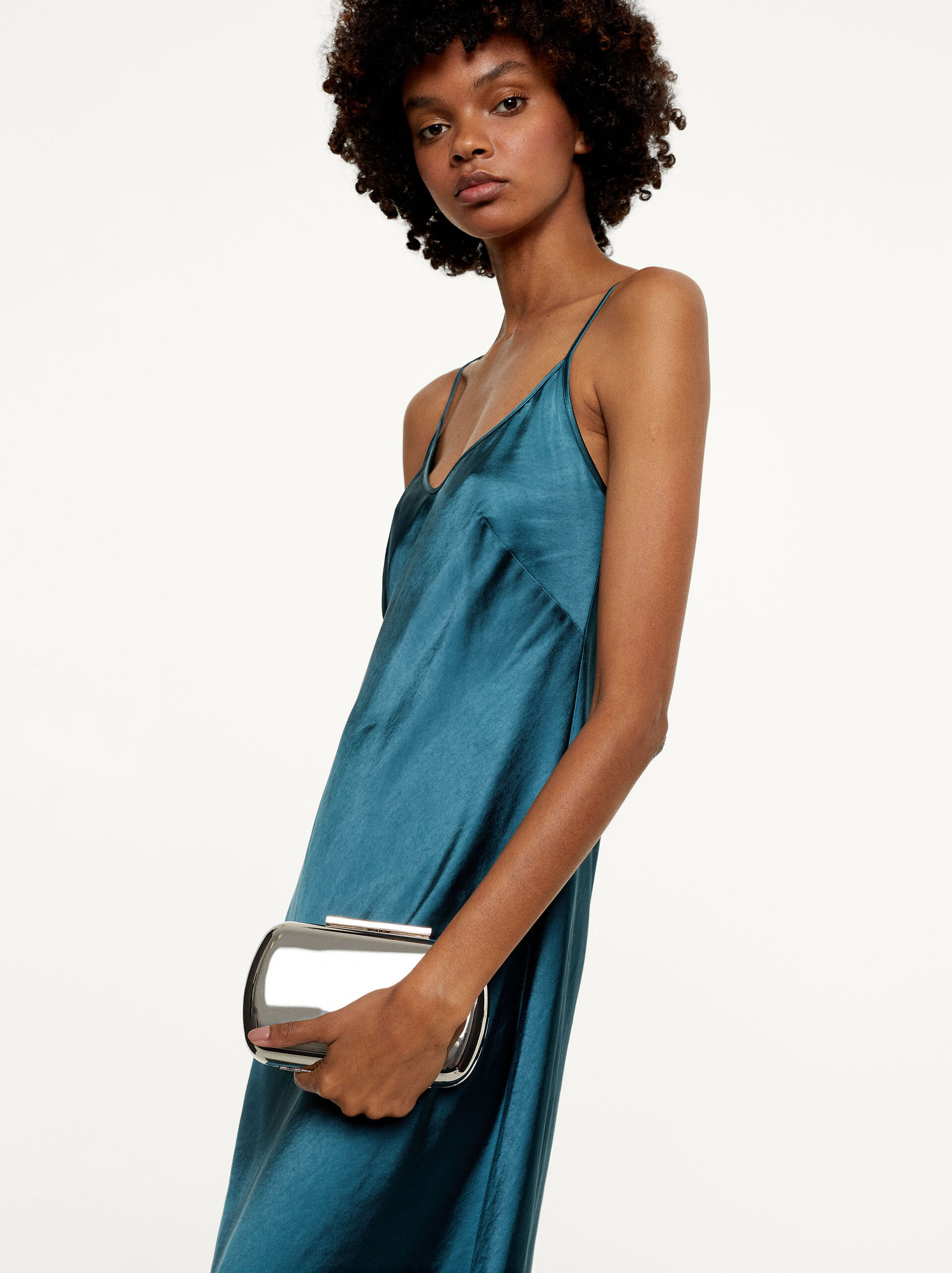 Party metallic clutch bag image number 1.0
