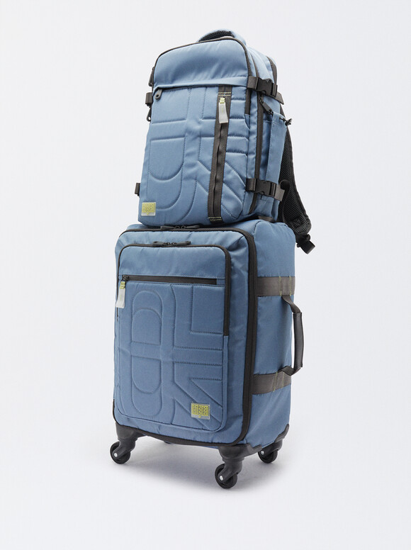 Nylon Cabin Backpack, Blue, hi-res