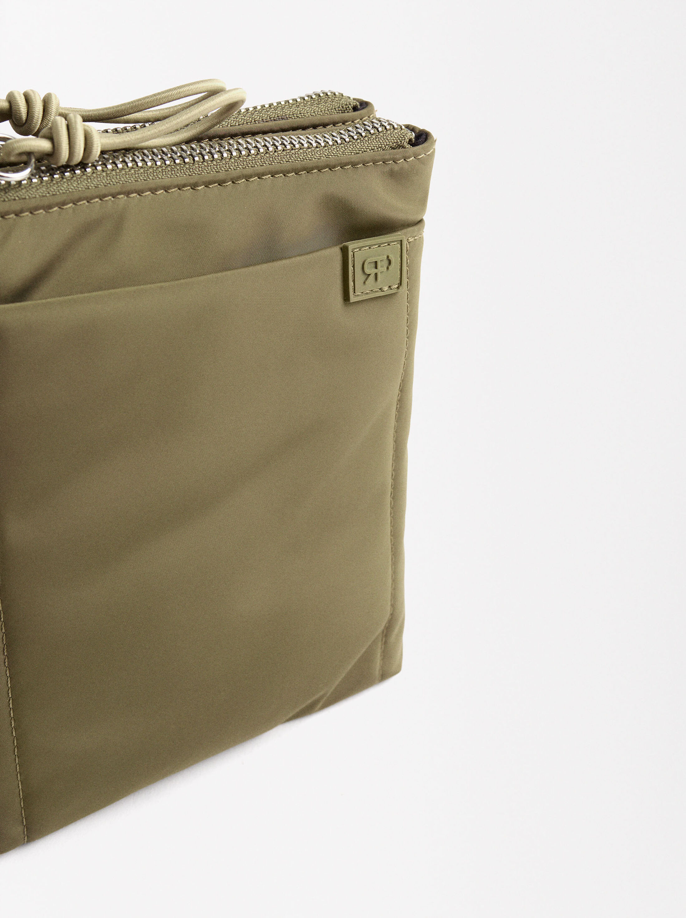 Double nylon crossbody bag image number 2.0