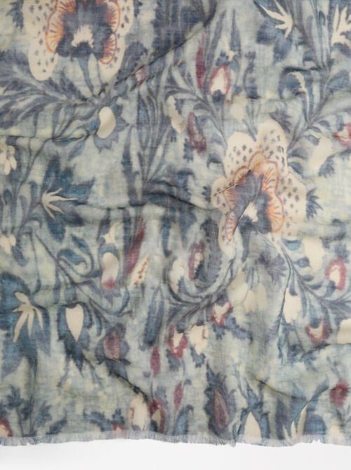 Pañuelo estampado con lã