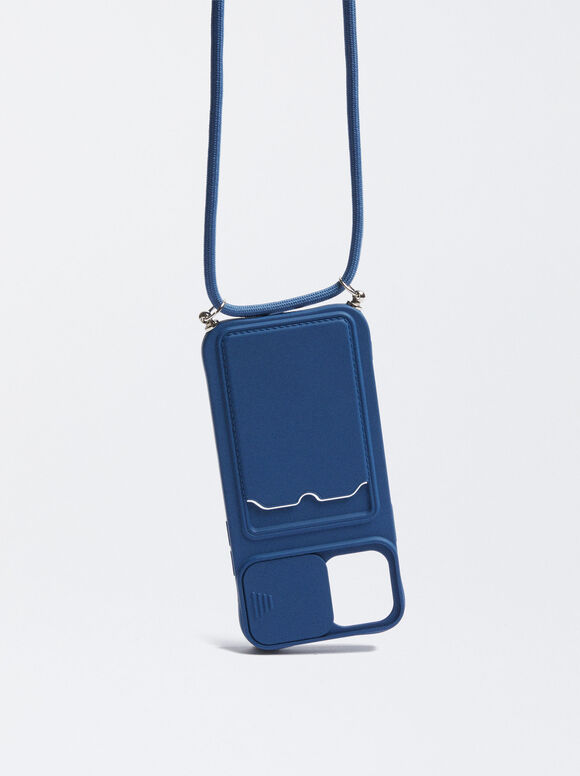 Étui Pour Portable Iphone 12, Bleu, hi-res