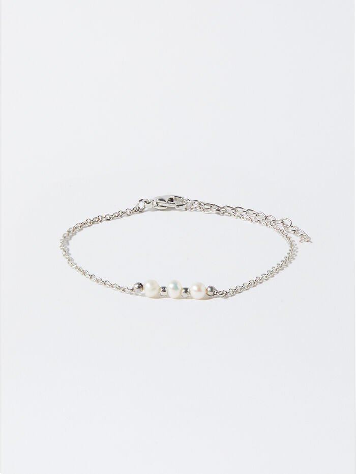 Bracelet Doré Avec Perles