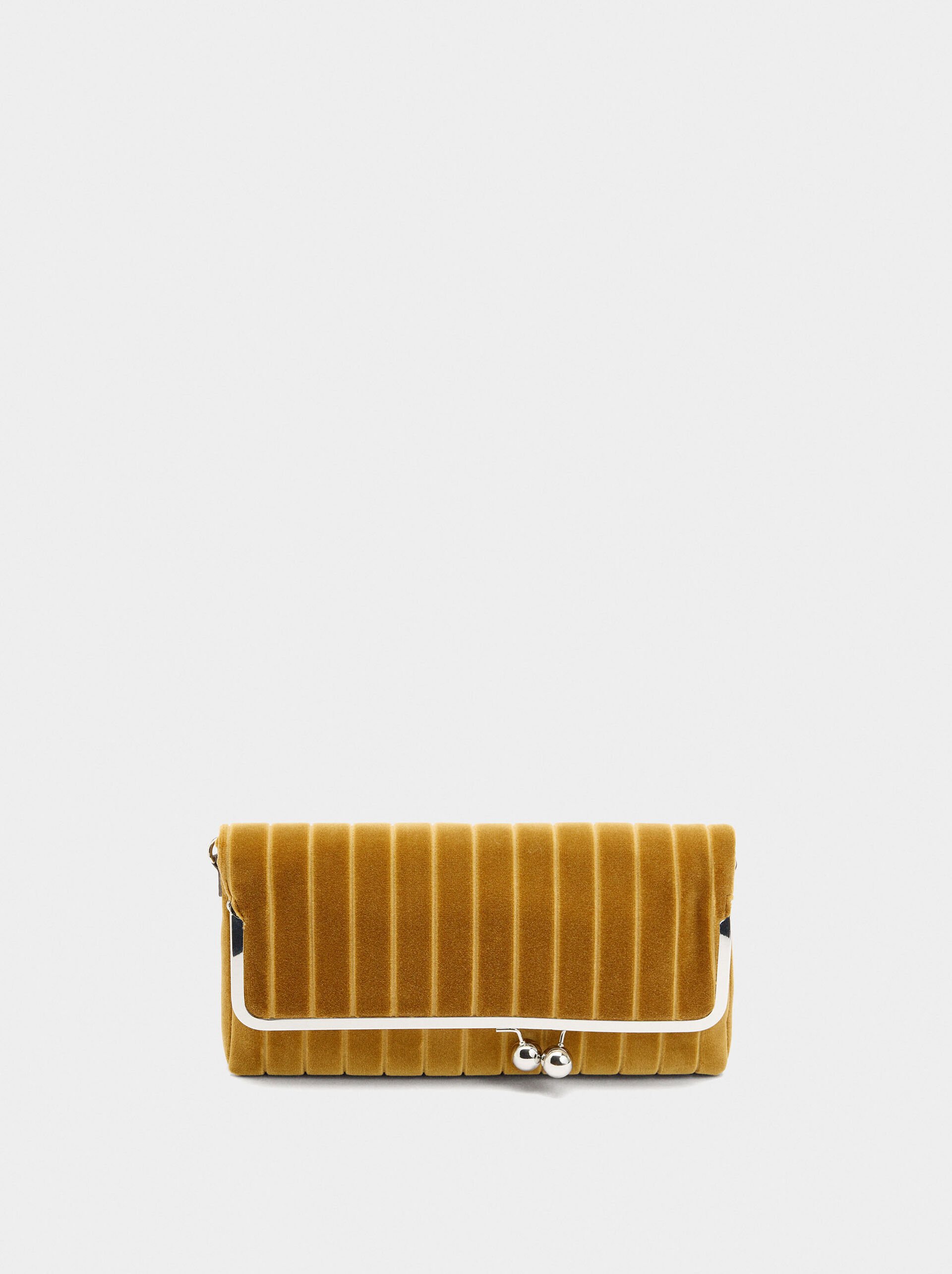 Ribbed party bag with flap image number 0.0