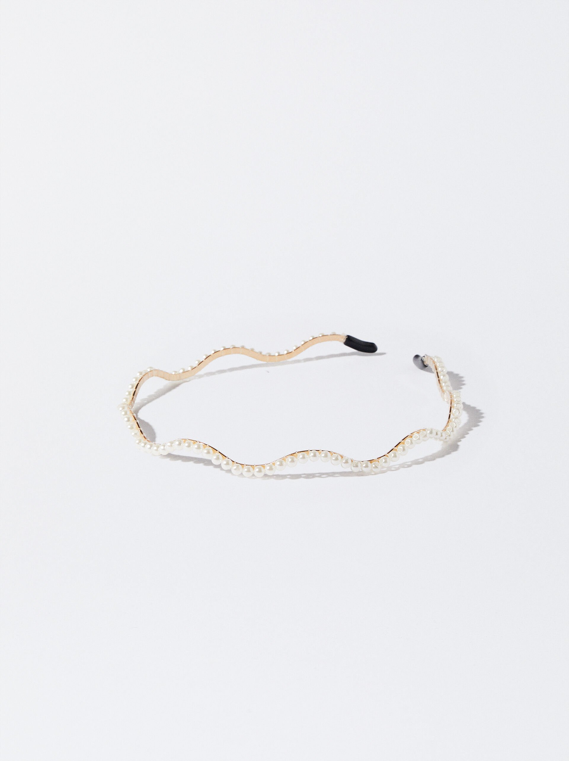 Irregular Headband With Pearls image number 0.0