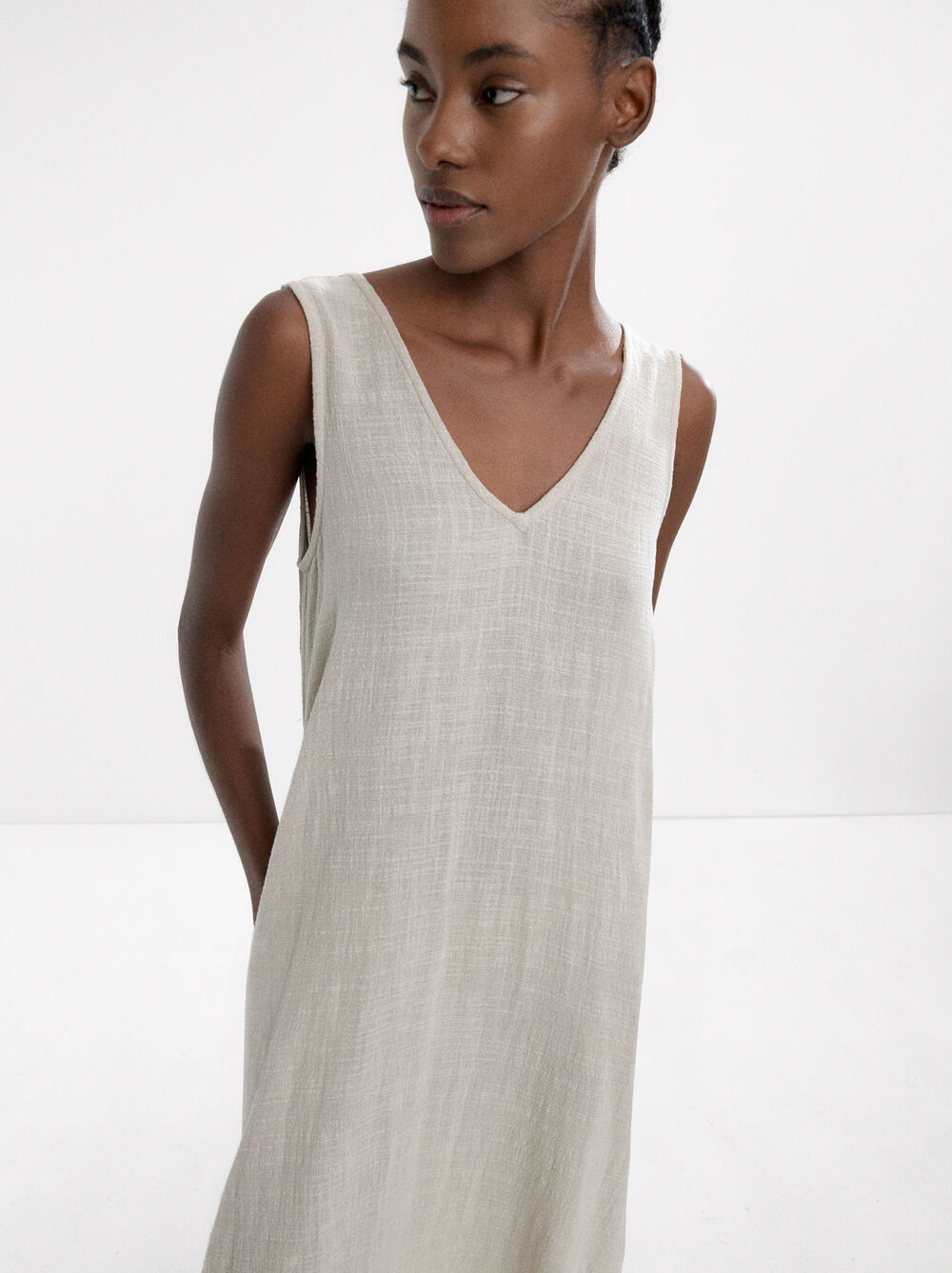 Midi dress 100% cotton