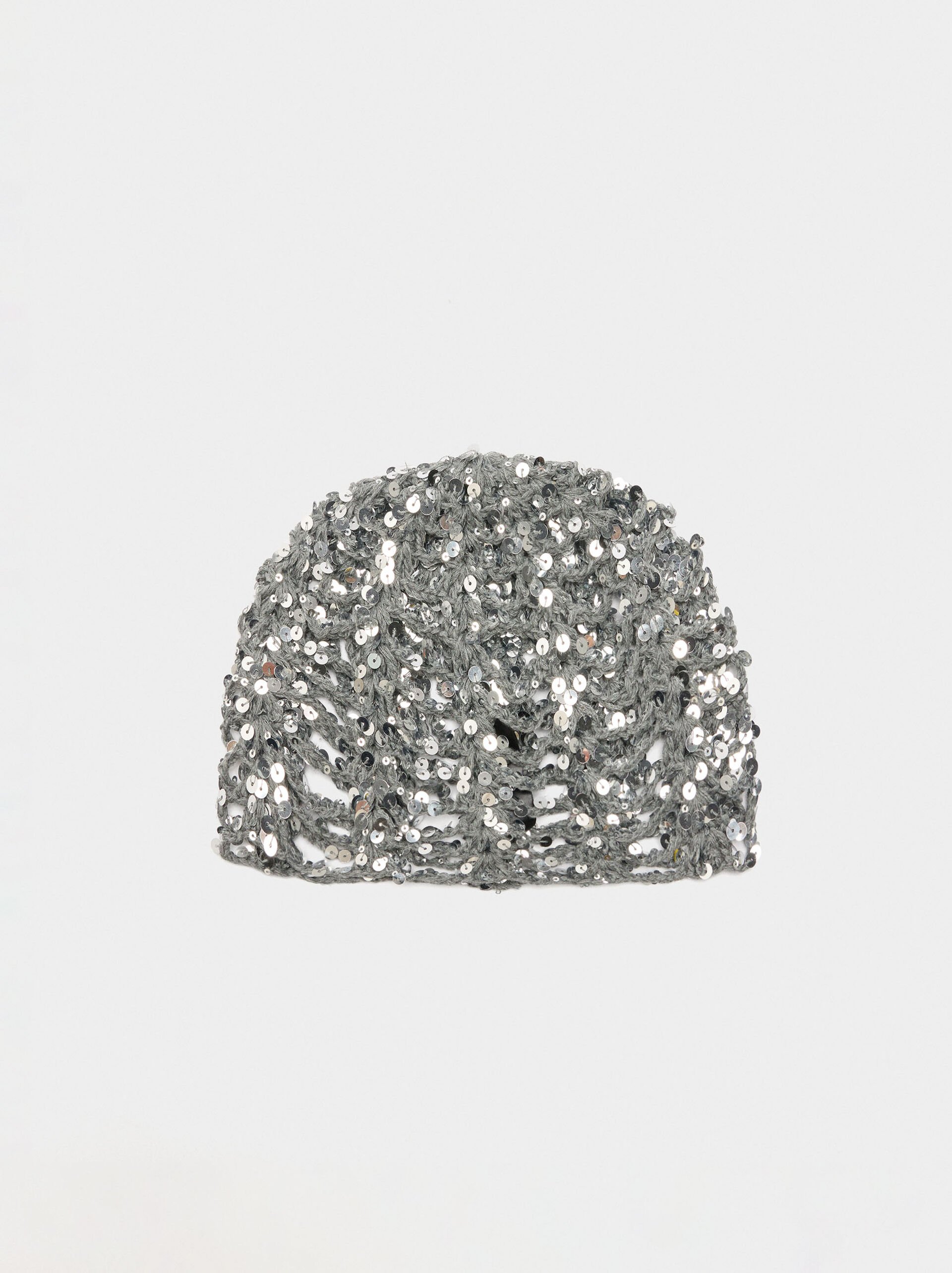 Bonnet en coton avec sequins image number 0.0