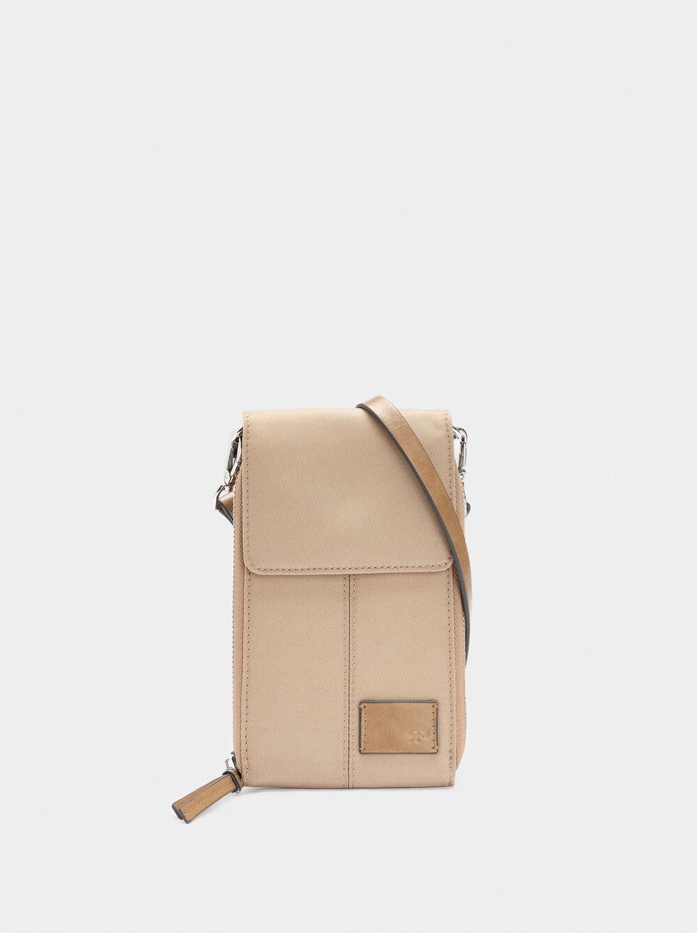 Borsa per cellulare effetto nylon