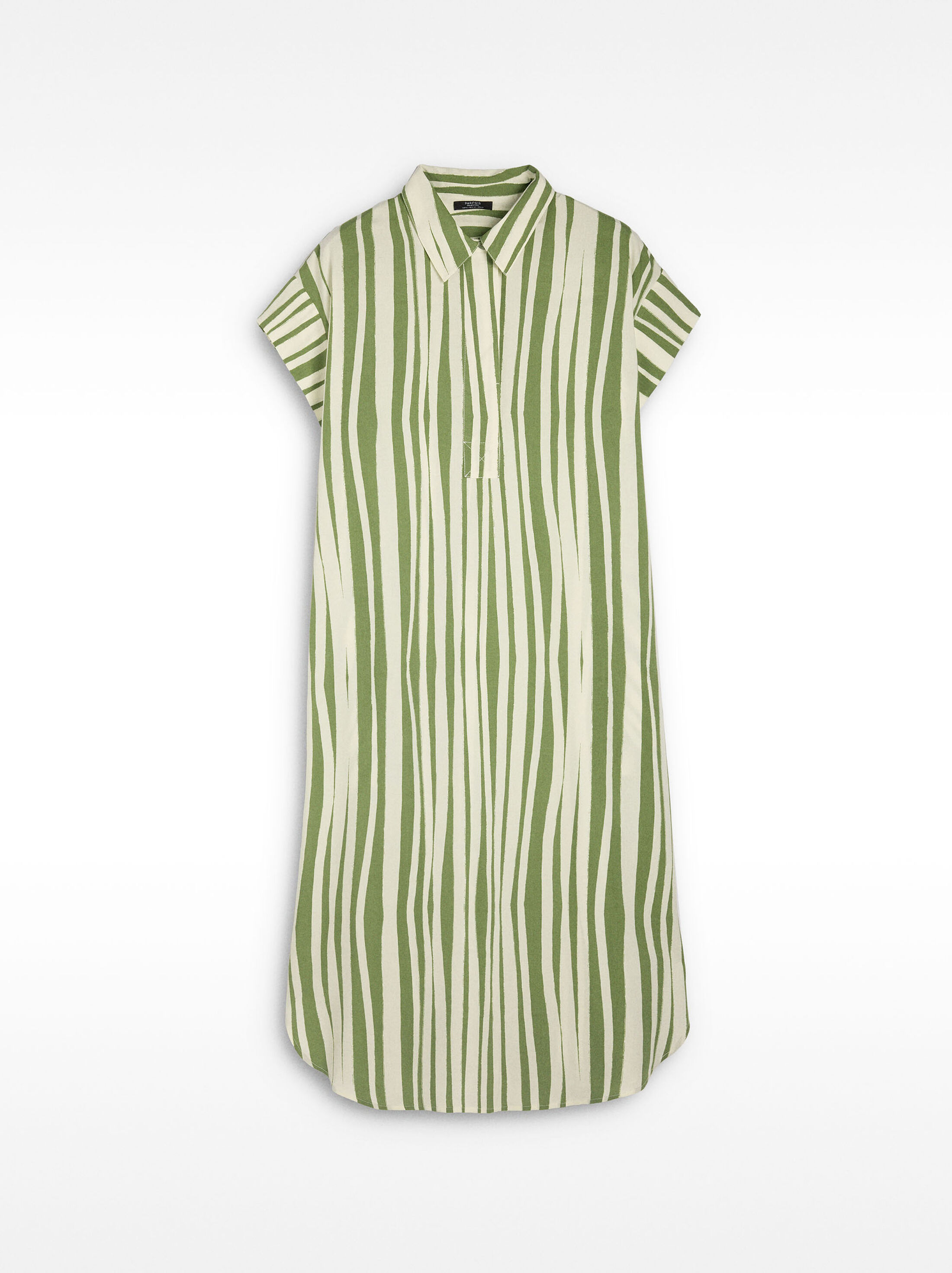 Shirt dress with stripes image number 4.0