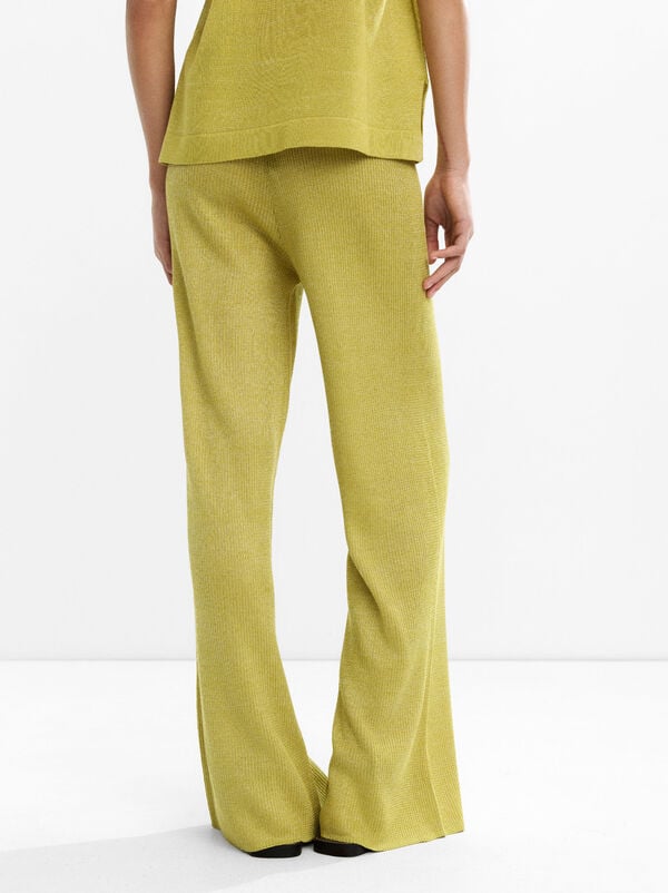Elastic waist knit pants
