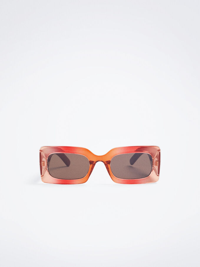 Gafas De Sol Cuadradas, Naranja, hi-res
