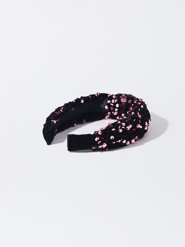 Headband With Sequins image number 2.0