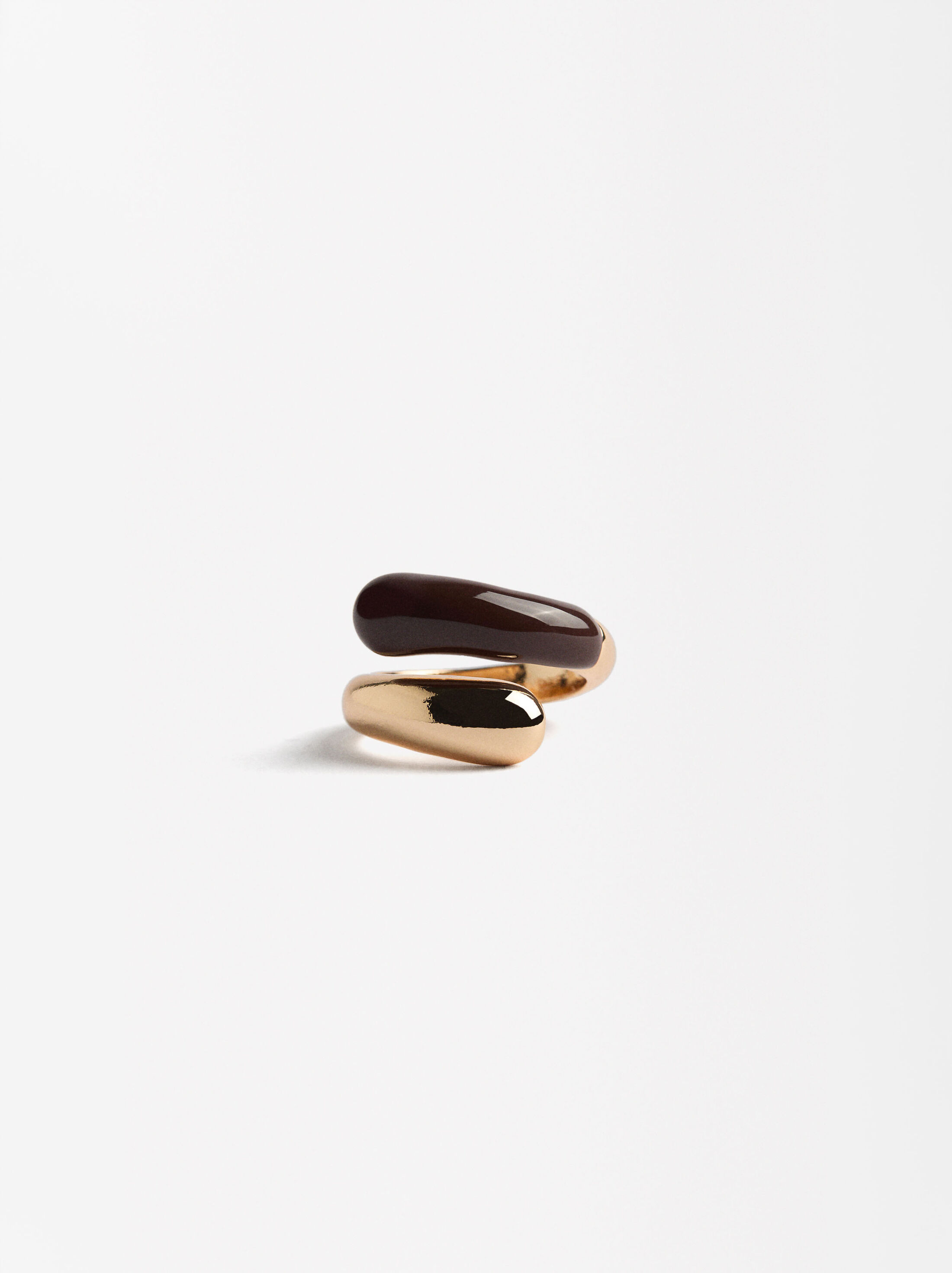 Crossed ring with enamel image number 0.0