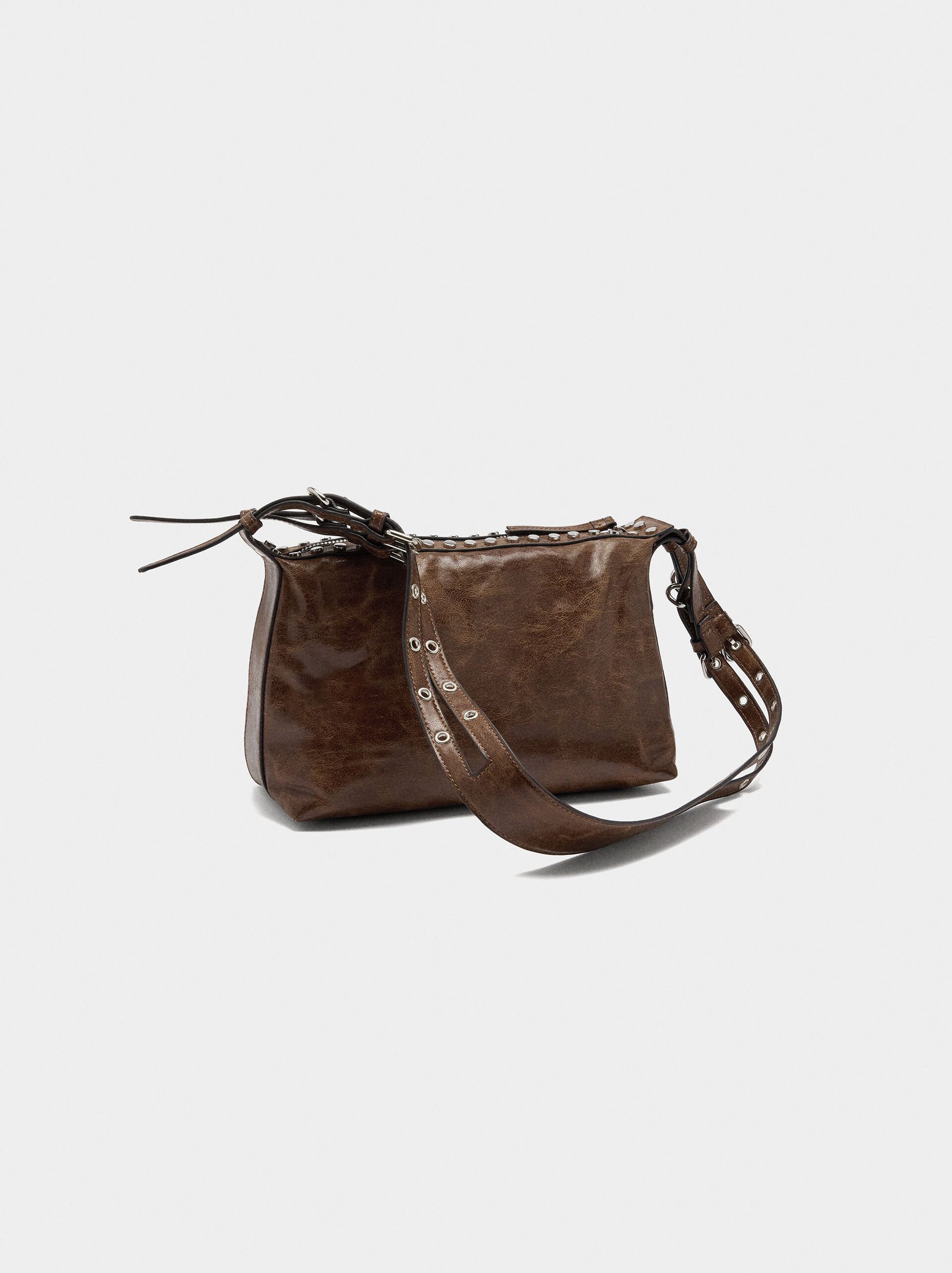 Shoulder bag with studs image number 2.0