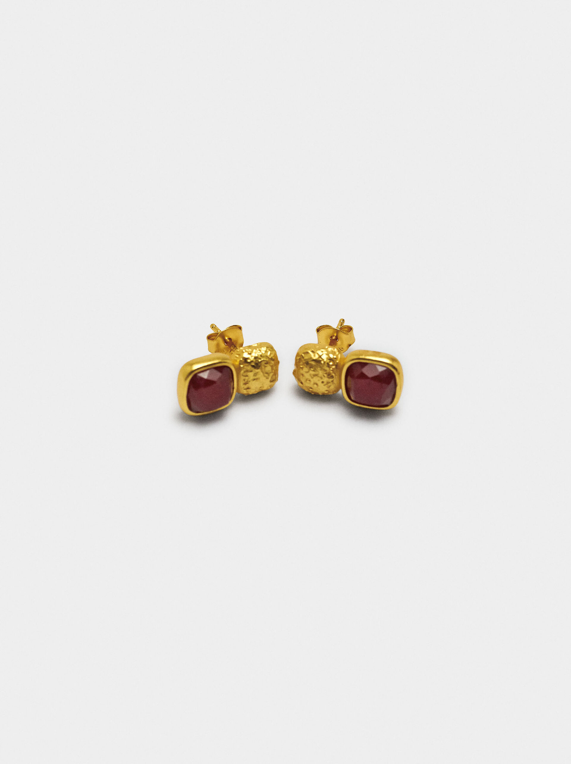 Earrings with stone - 925 sterling silver image number 2.0