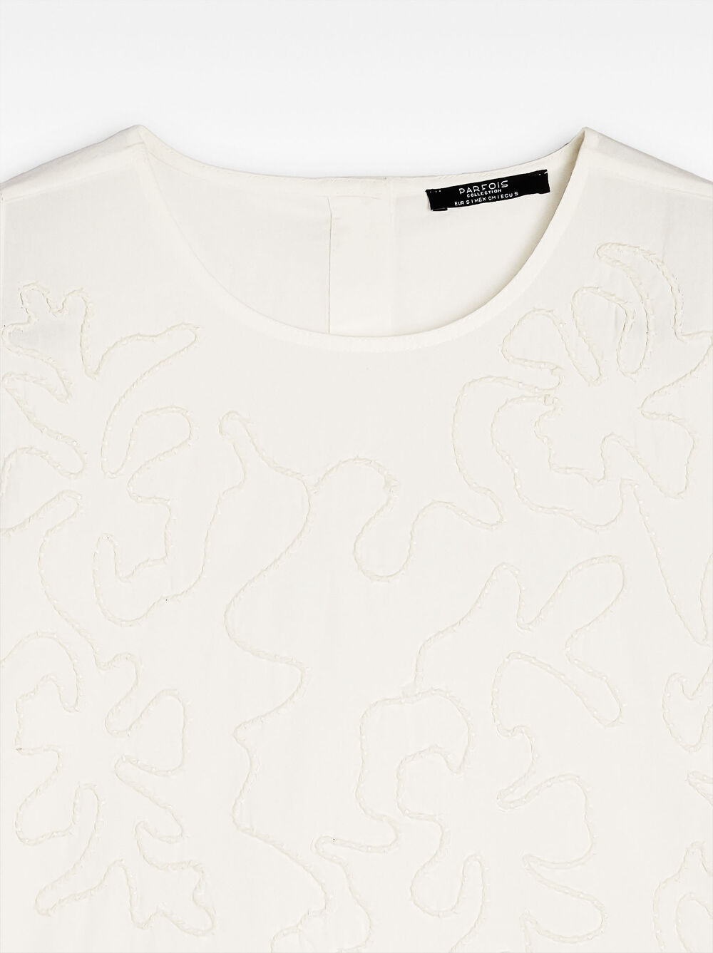 Top with embroidery 100% cotton