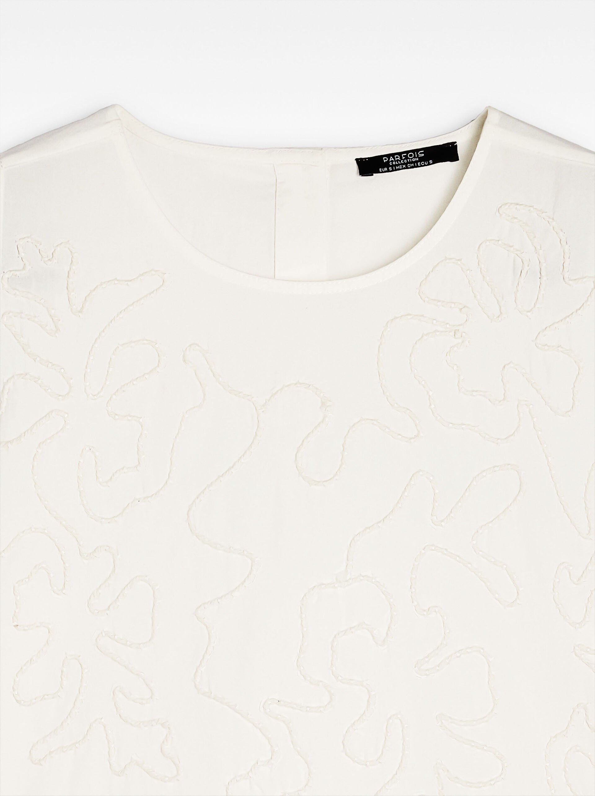 Top with embroidery 100% cotton image number 6.0