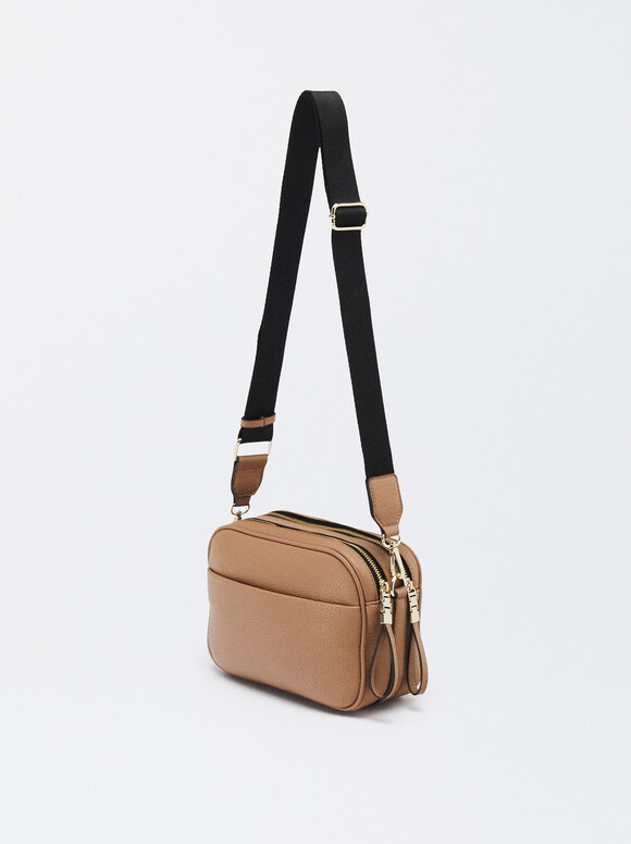 Personalized Crossbody Bag, Brown, hi-res