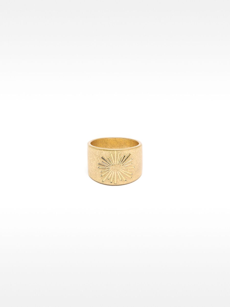 Bague large avec soleil